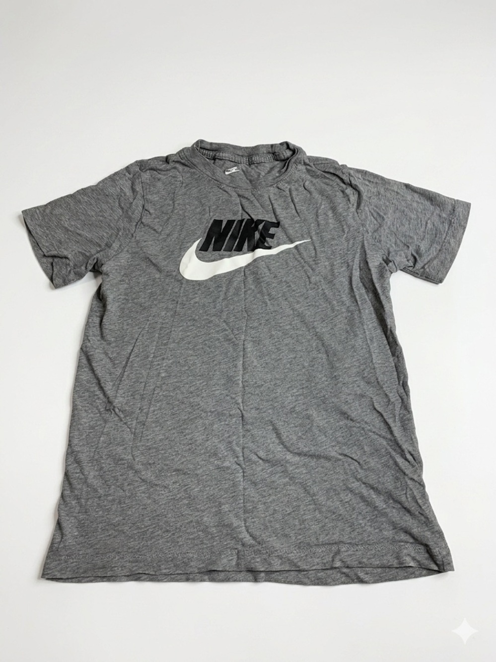 Nike Gray Futura Logo Graphic T-Shirt - Size Large